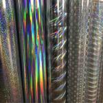Multiple Extrusion Laser Embossed PET Rainbow Holographic Film For Decoration