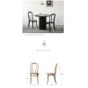 Buy cheap Nordic solid wood dining chair thonet Sonet chair backrest chair home retro rattan chair vintage furniture from wholesalers