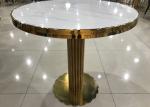 Good Load Bearing 80cm Marble Metal Coffee Table