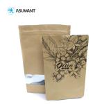 Zip lock Reusable Sandwich Printed Kraft Paper Bags