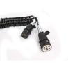 Buy cheap Plastic Waterproof 24v Coiled Wire Cable Lightweight With Smooth Surface from wholesalers