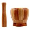 Buy cheap Kitchen Tools Bamboo Mortar And Pestle For Cooking Ginger / Garlic / Herb from wholesalers