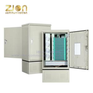Wholesale Gray Outdoor 576F Fiber Optic Cross Connect Cabinet For FTTH from china suppliers