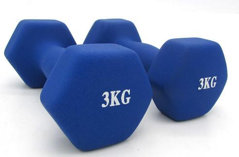 Buy cheap red blue pink gren purple Gym fitness womens vinyl dipping neoprene dumbbell from wholesalers
