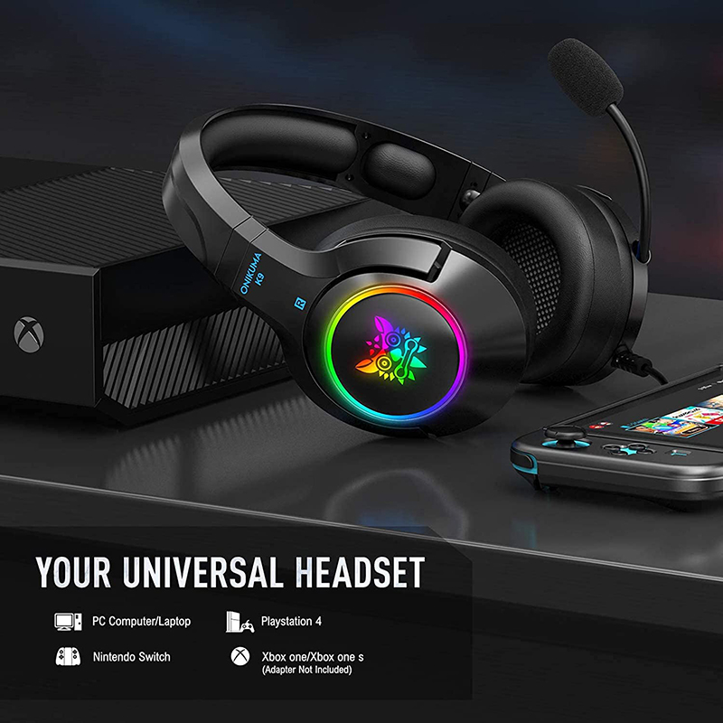 Bengoo G9000 71 Noise Cancelling PC Gaming Headset With RGB Mic Custom Logo