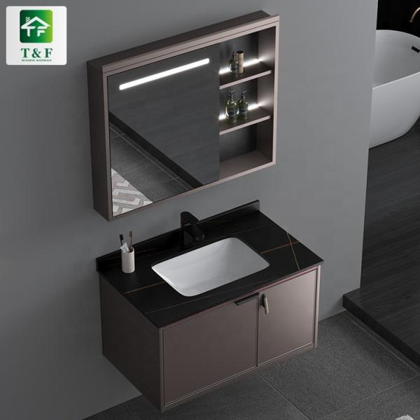 Quality Acrylic Finish Bathroom Vanity Units Cabinet Solid Color With Drawer for sale