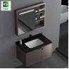 Buy cheap Acrylic Finish Bathroom Vanity Units Cabinet Solid Color With Drawer from wholesalers