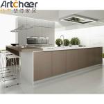 Home Improvement Kitchen Cupboard with Eased Edge Countertop and Pure Acrylic