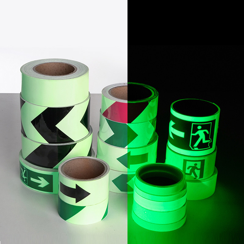 Waterproof Night Self-luminous Photoluminescent Luminous Glow In The Dark Safety Tape