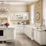 Contemporary Flat Panel Solid Wood Kitchen Cabinets With Sink And Quartz Stone