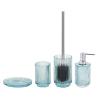 Buy cheap Vertical Stripe Design Glass Bathroom Accessories Set Modern Round Shape from wholesalers