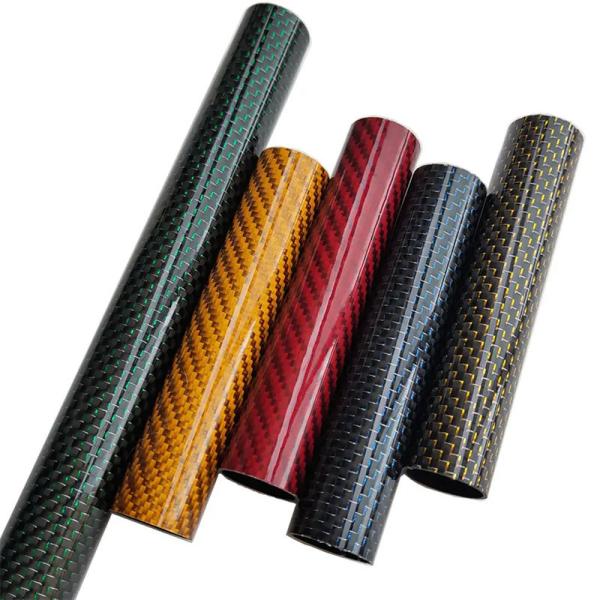 Buy cheap Lightweight Coloured Carbon Fiber Tube Strength Durability Vibrant Colors 0 - 2000mm from wholesalers