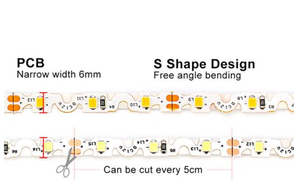 Buy cheap Quality 5M Bendable Led Strip 3528 12V 300 LEDs S Shape Signages Channel from wholesalers