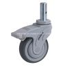 Buy cheap Customized 4" 135kg Stem Brake TPR Caster K5714-736 For 100mm Diameter from wholesalers