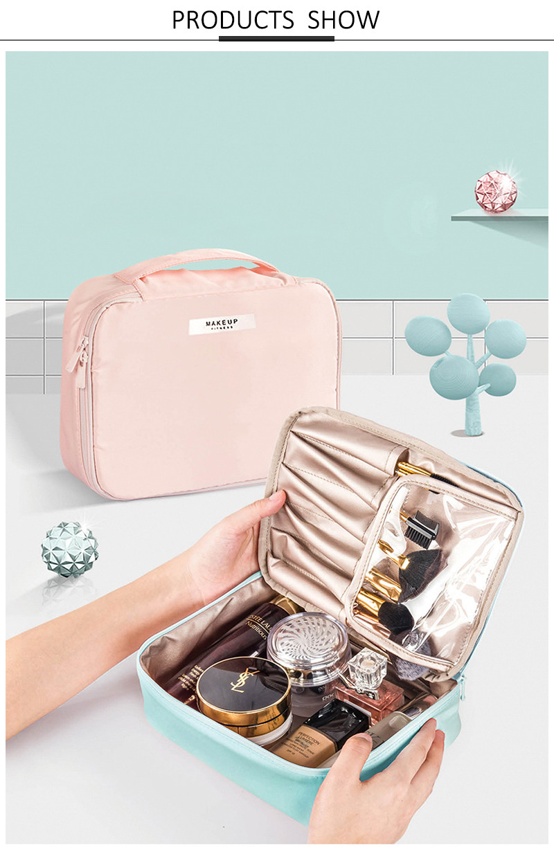 Multifunctional Foldable Makeup Brush Organizer Bag