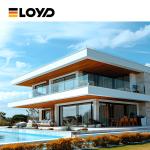 Thermal Break Glass Single Pane Aluminum Windows Brown Black For Casement