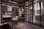 Tailored Modern Custom Walk In Closet Wardrobe With Glass Door Penal