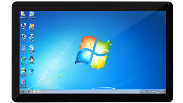 28.5W VGA DVI Industrial LCD Display 400cd/m2 Capacitive Touch Screen Display