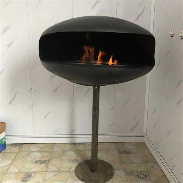 fireplace hotels hanging suspended stove indoor burning stove forwood steel