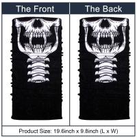 Buy cheap Elastic Skeleton Print Art Winter Seamless Neck Gaiter product