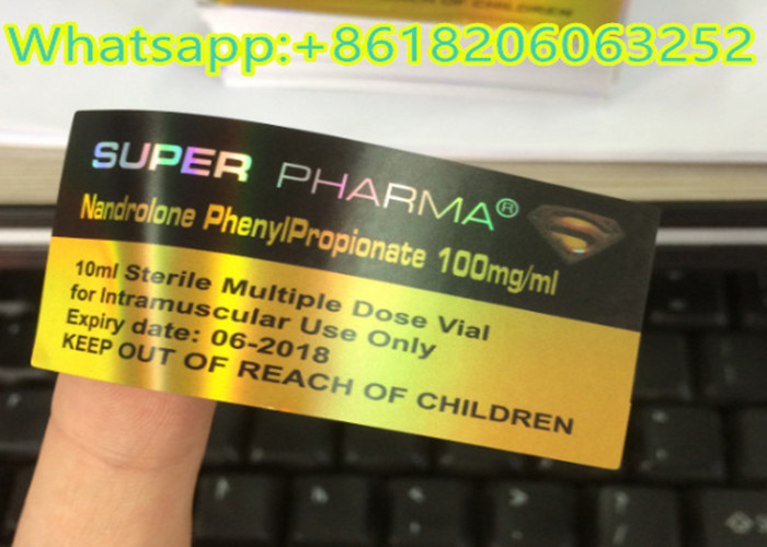 Laser Foil Logo Custom Adhesive Labels / vial Bottle Labels Tradition Color