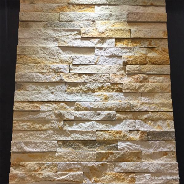 Buy cheap Quartzite Stone Veneer Yellow Sandstone Cultured Stone Mini Panel from wholesalers