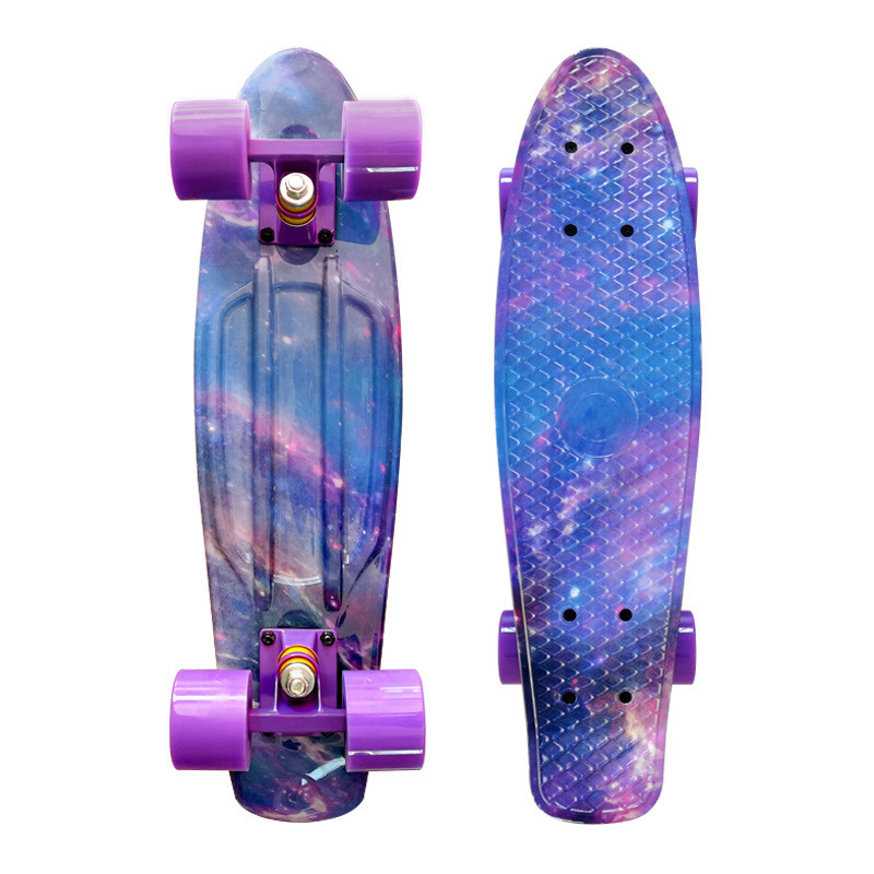 22inch Penny Complete Skateboards With USA Flag Print White Aluminum Trucks