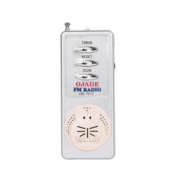 Buy cheap Cute Cartoon Handheld FM Radio Mini Small Flashlight With Headphone Jacks from wholesalers