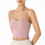 4 colors Solid Color Adjustable Splice Womens Sports Bra Breathable Yoga