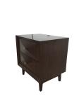 Solid walnut 2-drawer night stand for hotel bedroom,hospitality casegoods