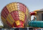 Waterpark Tornado Slide Tube For 4 Person Fiberglass Tornado Ride