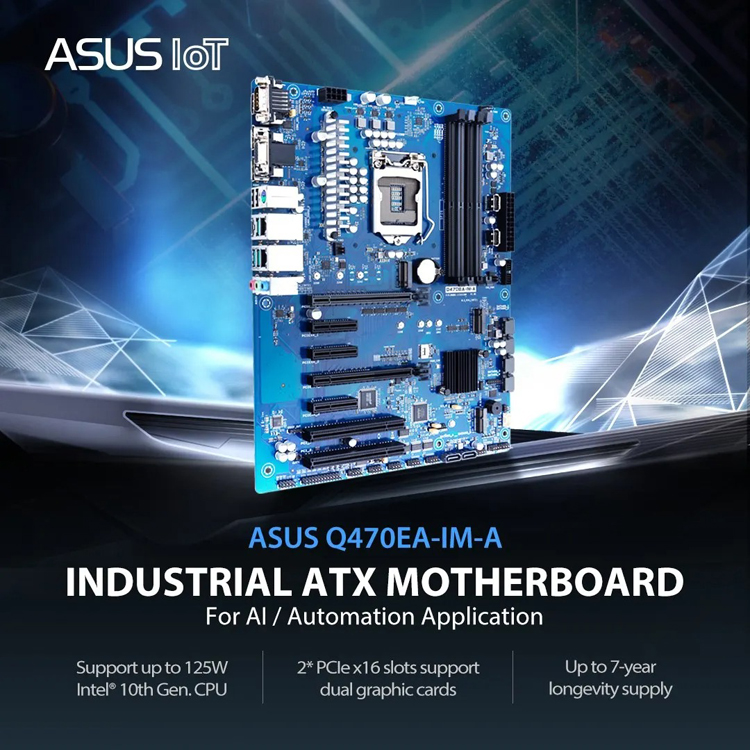LGA1200 Socket Industrial Motherboard For 10th Processors 5G For ASUS Q470EA-IM-A