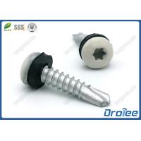 Buy cheap White Painted Torx Pan Head Stainless 410 Self Drilling Tek Screw w/ Sealing product