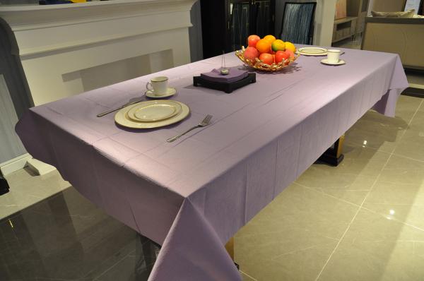 Buy cheap Poly Lined 52 X 90 Vinyl Tablecloth , 16-20gsm Paper Activity Tablecloth from wholesalers