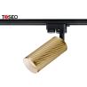 Buy cheap Champagne Gold Pure Aluminium LED Ceiling Track Lights GU10 Spotlights Adjustable from wholesalers
