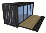 Side Opening 20ft Prefabricated Outdoor Container House