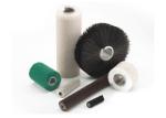 Black Industrial Cleaning Brushes Spiral Nylon Strip Coiled Cleaning Roller