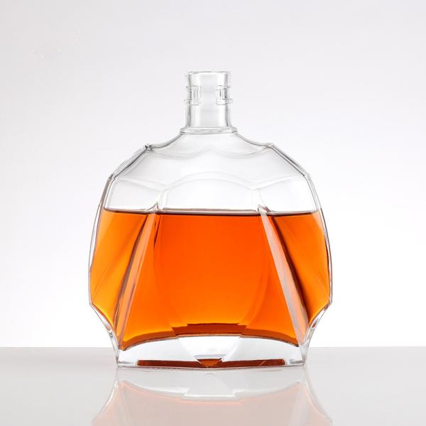 Super Flint Glass Round Empty Bottle for Wine Whisky Vodka Tequila 500ml 750ml