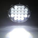 5D 7 Inch 105W White Jeep Wrangler Headlights Round Shaped IP 68 Waterproof