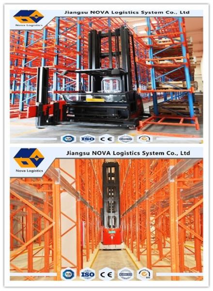 Buy cheap Heavy Duty Steel Storage Racks For Warehouse , Narrow Aisle Pallet Racking from wholesalers