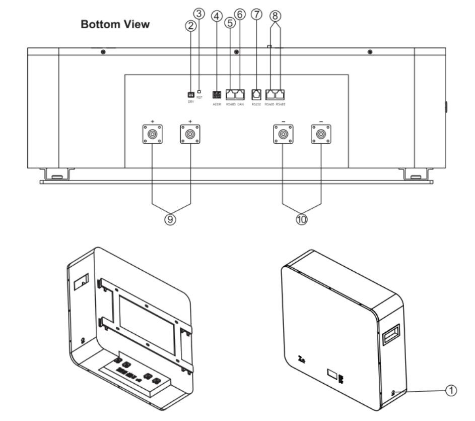10KWh Energy Storage Battery 6000 Cycles 48V 200Ah For Solar Power System