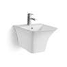 Buy cheap Easy Clear Wall Hung Ceramic Sink Lightweight For School Bathroom from wholesalers