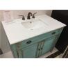 Buy cheap Crystal White 22" Wide Marble Vanity Countertops With Oval Sink And Three Faucet Holes from wholesalers