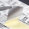 Buy cheap Printing Matte Silver Sticker PET Aluminium Foil Labels With Dump Film from wholesalers