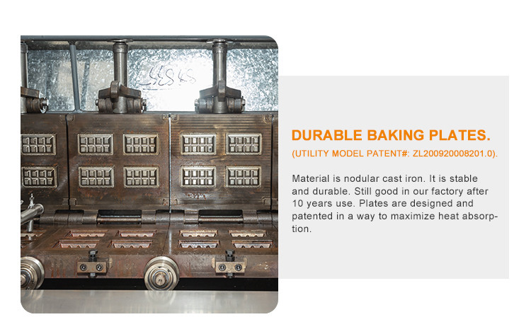 Multifunctional Automatic Monaka Wafer Machine 14kg / Hour
