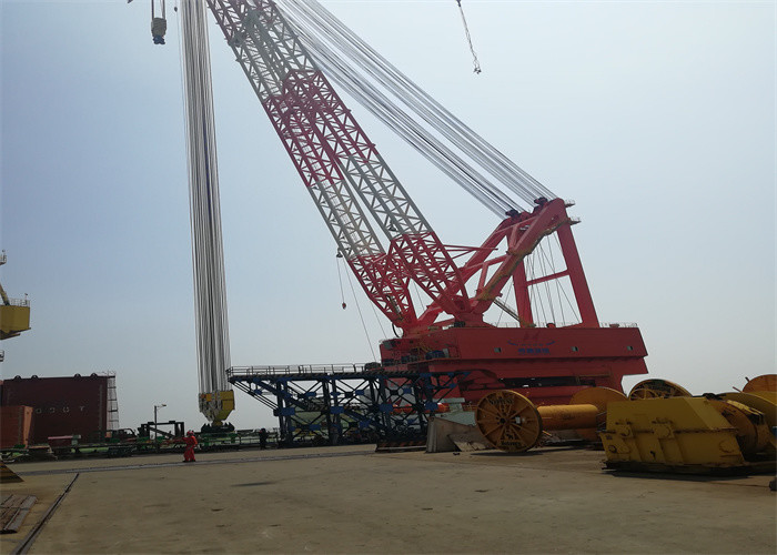 Tower Crane Winch Drum With Lebus Grooved For Spooling Wire Rope