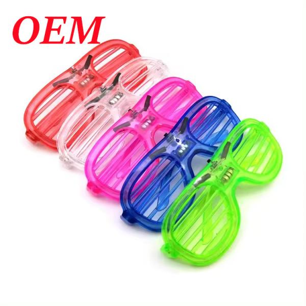 Buy cheap Led Flashing Heart Shape Plastic Glasses Light Up Toys Glowing Party Glasses from wholesalers