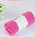 Blue / Pink Colorful Coral Custom Fleece Blankets , Polyester Soft Kids Fleece