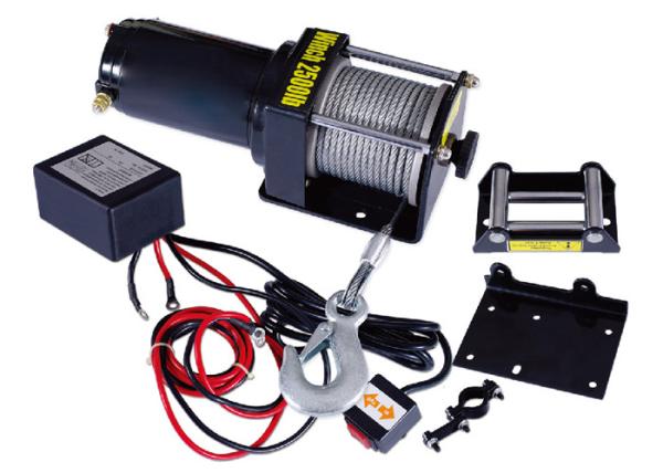 Buy cheap Electric 2500 lb ATV Winch With Permanent Magnet Motor / 12 Volt ATV Winch from wholesalers
