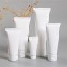 Buy cheap Matte White PE Plastic Cosmetic Tube Customized Printing With Flip Top Cover from wholesalers